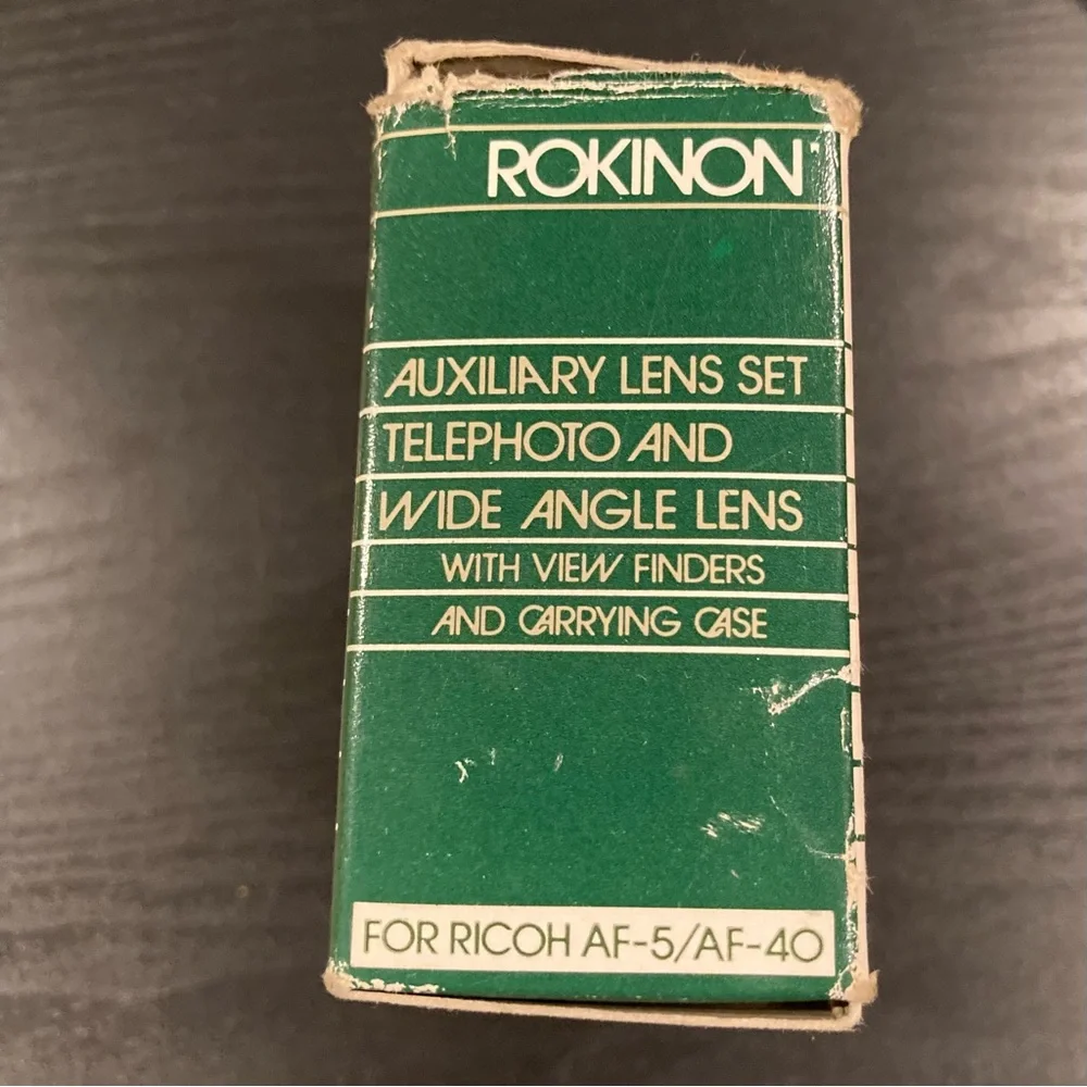 Vintage ROKINON AUXILIARY LENS SET FOR RICOH AF-5/AF-40